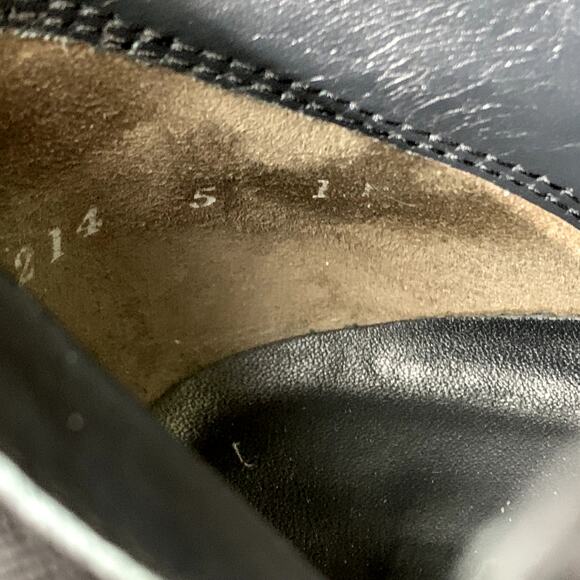 Paul Green Black Booties Ankle Boots Size 5 Leather Suede Pull On Pointy Toe - Picture 8 of 10